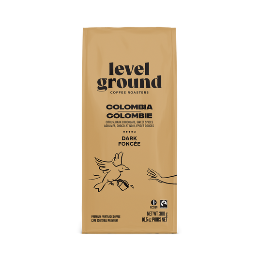 Level Ground Ground Coffee Colombia Dark & Strong 300g